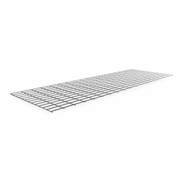 Decking, Steel Wire, 72 in W, 24 in D, Zinc, Zinc Finish, Gauge: 5