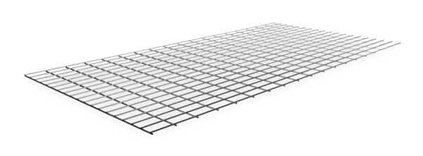 Decking, Steel Wire, 72 in W, 36 in D, Zinc, Zinc Finish, Gauge: 5