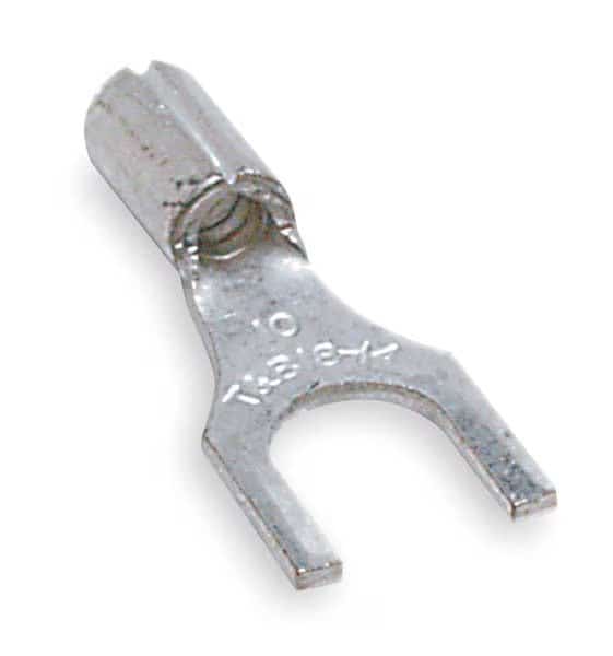 12-10 AWG Non-Insulated Fork Terminal #10 Stud PK50, STA-KON, Mfr# C10-10F