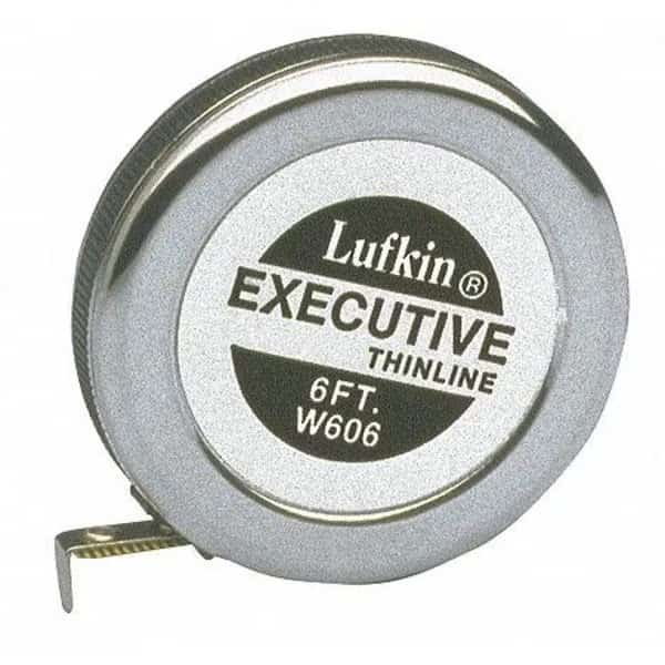 1/4" x 6' Executive Thinline Yellow Clad Pocket Tape Measure
