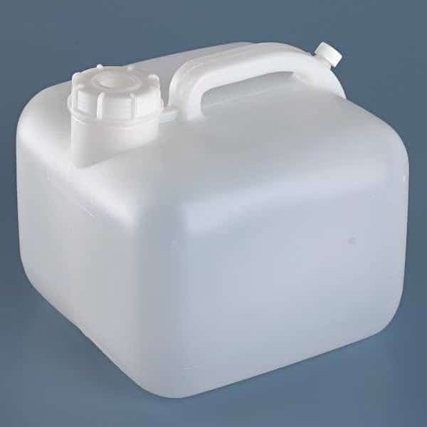 Carboy, 9.46 L Capacity - mL, 2.5 gal Capacity - oz, Screw On Closure, HDPE, Blow Molded Handle