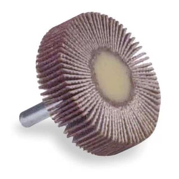 Flap Wheel, AO, 1-3/8x5/8x1/4 In Shank, 60G