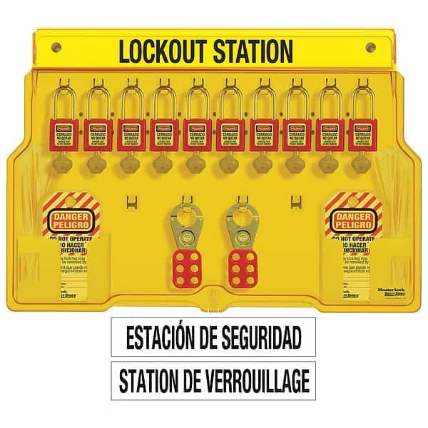 Lockout Station, 10 Locks, Keyed Diff