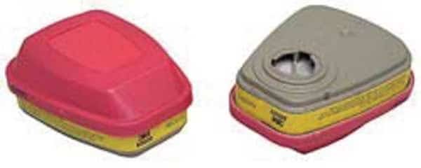 Combination Cartridge/Filter, 6000, Magenta, Yellow, Bayonet, 3M(TM) Half and Full Face Respirator