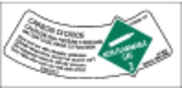Gas Cylinder Shoulder Label, PK10