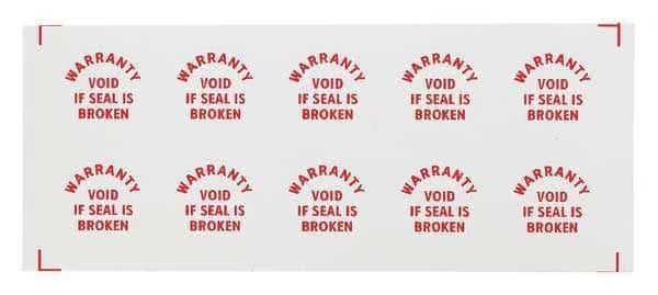 Calibration Label, Red/White, PK200, Electromark, Mfr#: C140