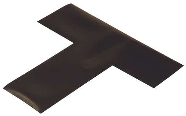 Floor Marking Tape, vinyl, No Legend, Black, 2 in W., 55 mil Thickness, 100 PK
