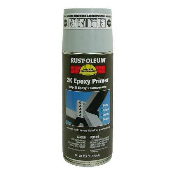 Aerosol 2K Epoxy Primer,Gray,13.2 Oz, Mfr#: 247597, RUST-OLEUM