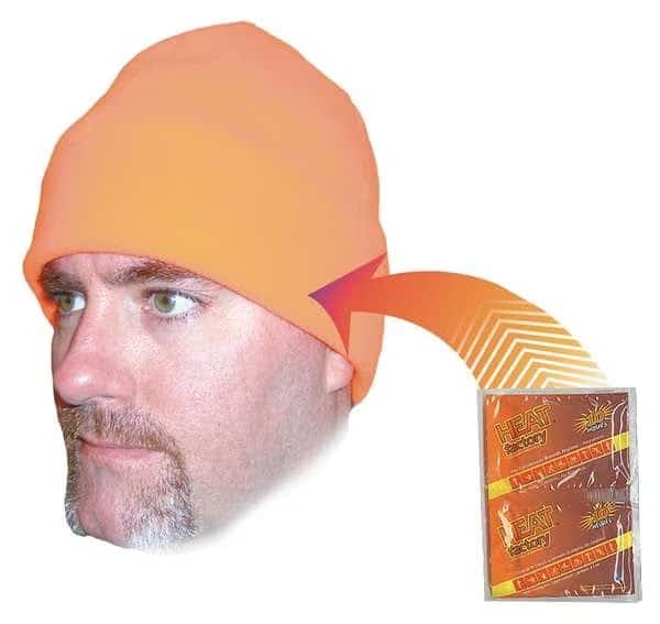 Beanie Cap,Orange,Universal, Mfr#: 586-BO, HEAT FACTORY