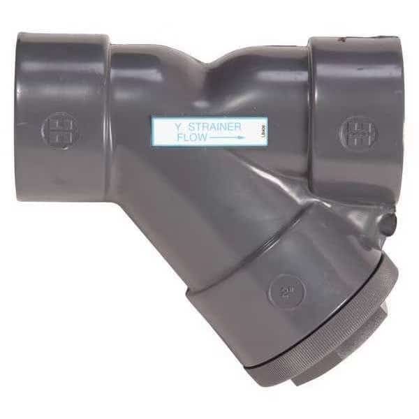 Y Strainer, 2-1/2" Pipe, socket, PVC, 150 psi