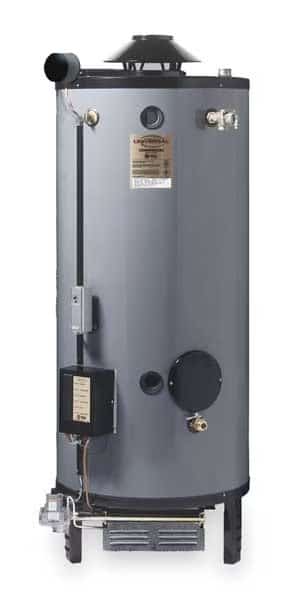 Natural Gas Commercial Gas Water Heater, 35 gal, 120V AC, 199,900 BtuH