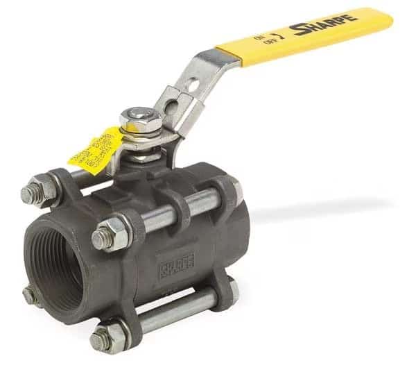 3/4" FNPT Carbon Steel Ball Valve Inline