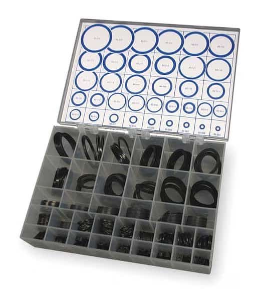 Backup Ring Asst,Buna,293Pcs,36Szs, Mfr#: 3CVZ9, EnjoyTool select