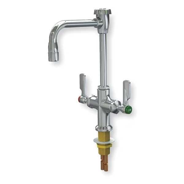 Manual Laboratory Faucet, Single Hole Mount, Chrome 1 Hole