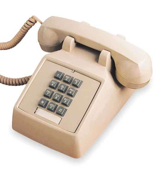 Standard Desk Phone, Ash, CETIS, Mfr# 2510D NOMW (AS)