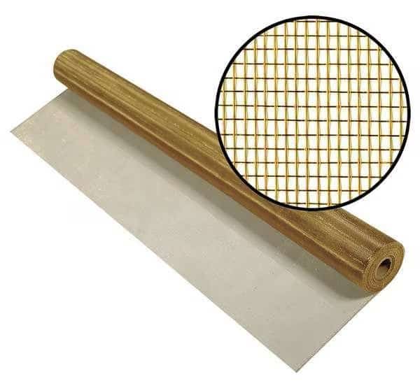 Replacement Screen, Copper/Zinc, 36 in W, 50 ft L, 0.011 in Wire Dia, Copper