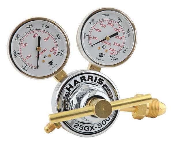 Specialty Gas Regulator, Nitrogen, Single Stage, 0.965"-14 Inlet, 1/4 in Outlet, 500 psi
