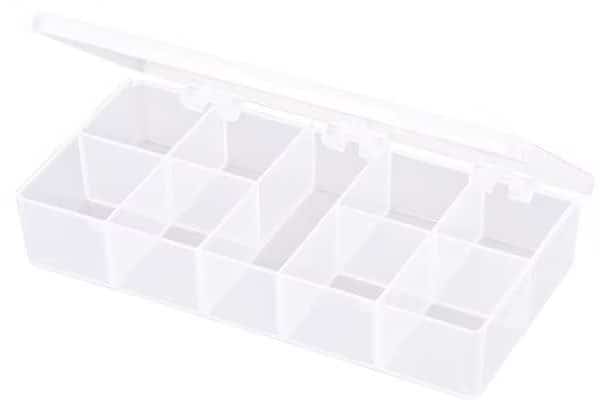 Compartment Box with 9 compartments, Plastic, 1 3/8 in H x 3-3/16 in W