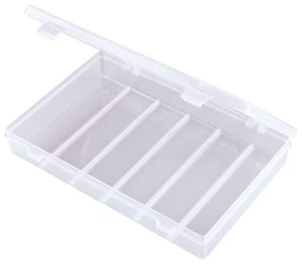 Compartment Box with 1 compartments, Plastic, 1 3/4 in H x 6-5/8 in W, FLAMBEAU, Mfr# T4000