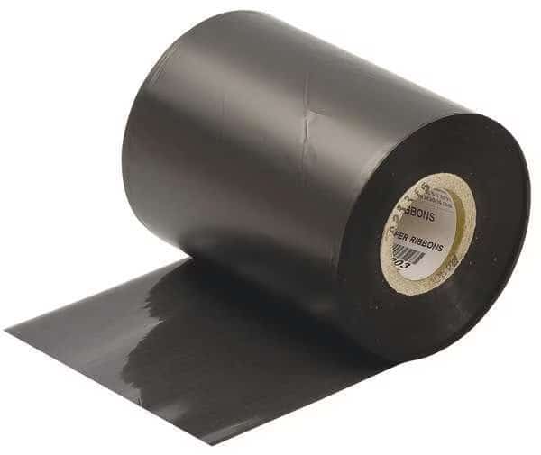 Thermal Transfer Printer Ribbon, 4-21/64" W, 500 ft. L, Black