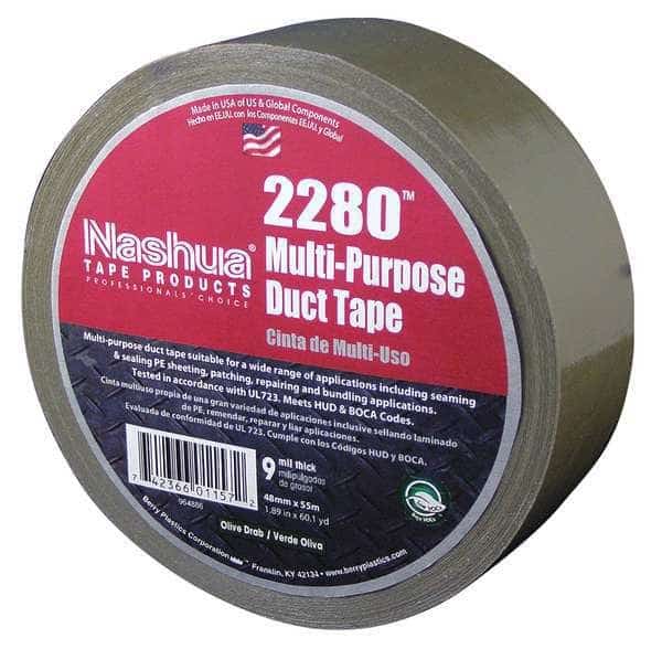 Duct Tape, 48mm x 55m, 9 mil, Olive Drab