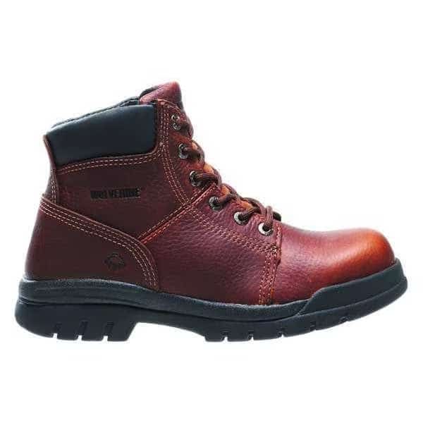 Men's 6-Inch Work Boot, 13 XW, Steel Toe, 6 in H, Walnut, W04713