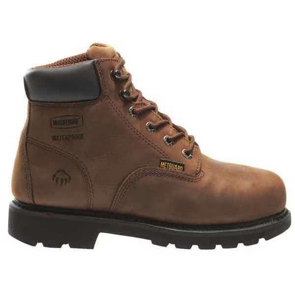 Men's 6-Inch Work Boot, 11 XW, Steel Toe, 6 in H, Brown, W05679