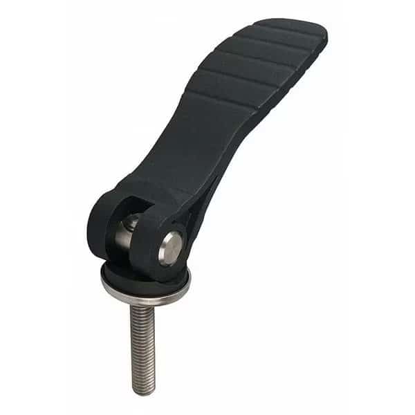 Cam Lever Adjustable, Black Plastic, Steel Components, Size: 2 M10X50, A=100, B=33