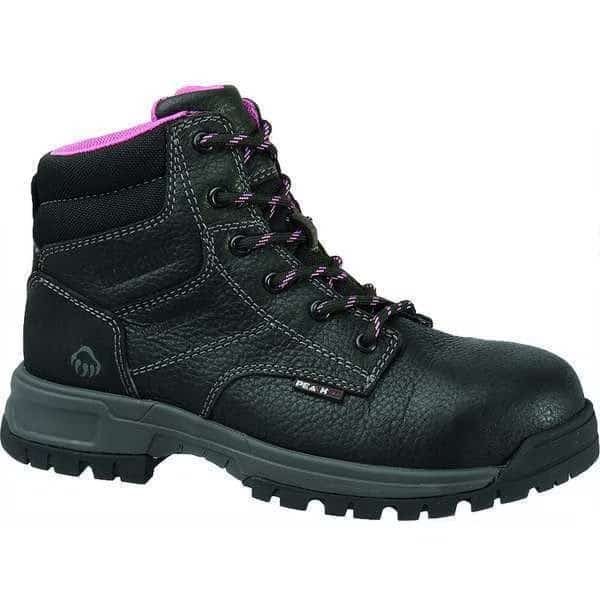 W10181, Women's 6 in Composite Toe 6-Inch Work Boot, Black, 11, M, W10181