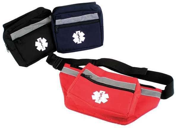 Fanny Pack, Polyester, 14 in L, 7 in W, Blue