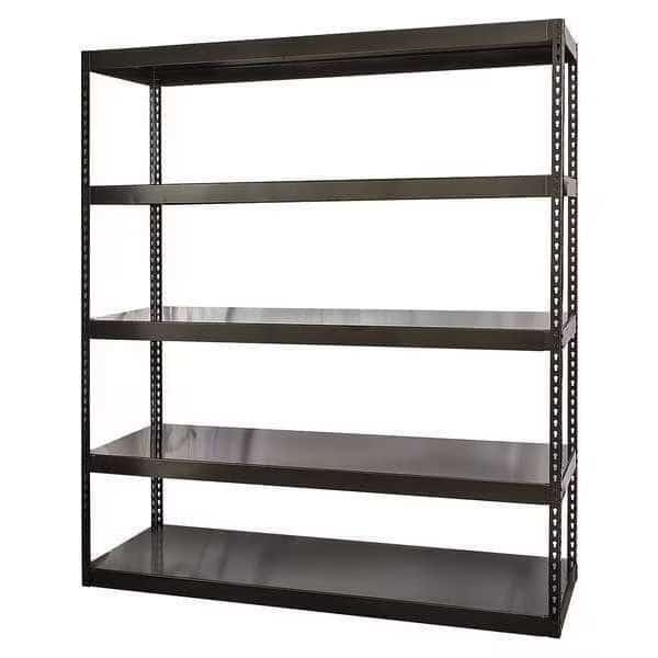 Boltless Shelving Unit, 36"D x 72"W x 84"H, 5 Shelves, Steel