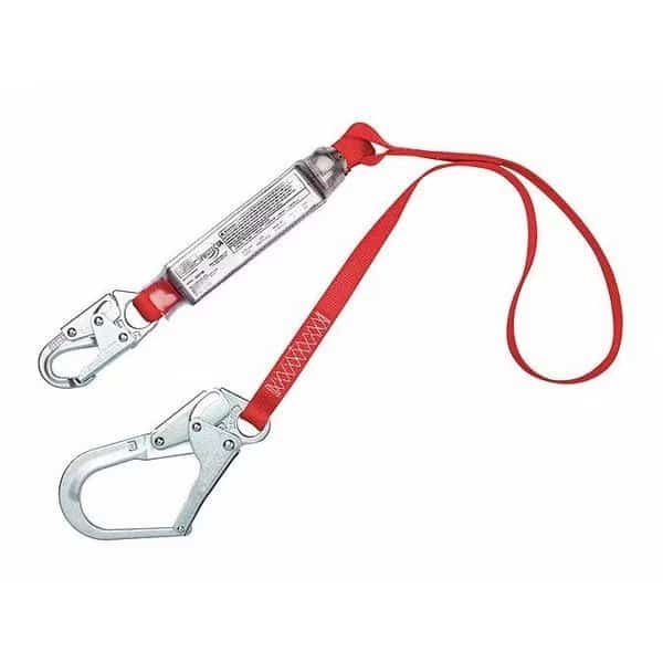 PRO(TM) Pack Shock Absorbing Lanyard, 6 ft. Length, Snap Hook, Steel, 1 Leg(s)