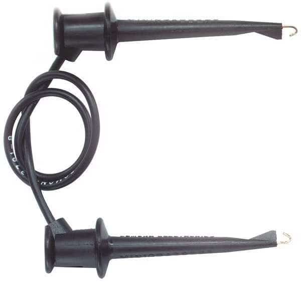 Mini Grabber Patch Cord Kit, Test Clip to Test Clip, 24 in, PVC, Assorted