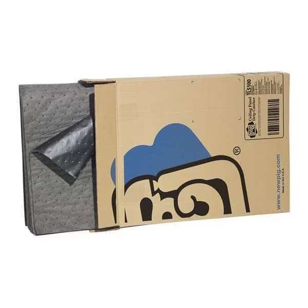 Sorbent Pad, 4 gal, 15 1/2 in x 20 in, Universal, Gray, Polypropylene
