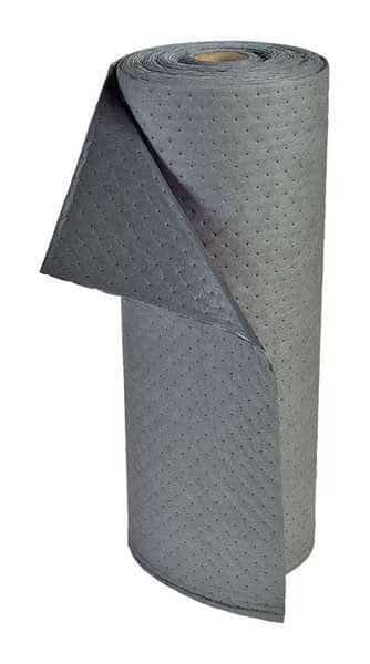 Sorbent Roll, 20 gal, 31 in x 75 ft, Universal, Gray, Polypropylene