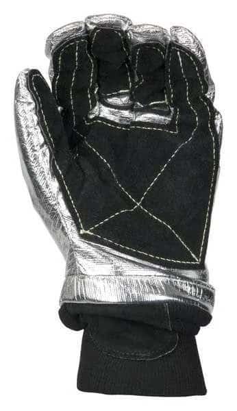 Firefighters Gloves, 2XL, Blk/Slvr, PR