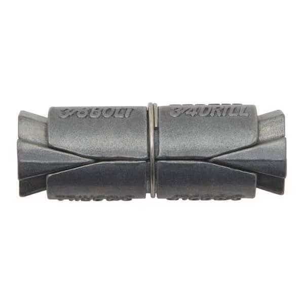 Double Double Lag Shield, 1/4" Dia, 1-3/8" L, Alloy Steel Plain, 50 PK