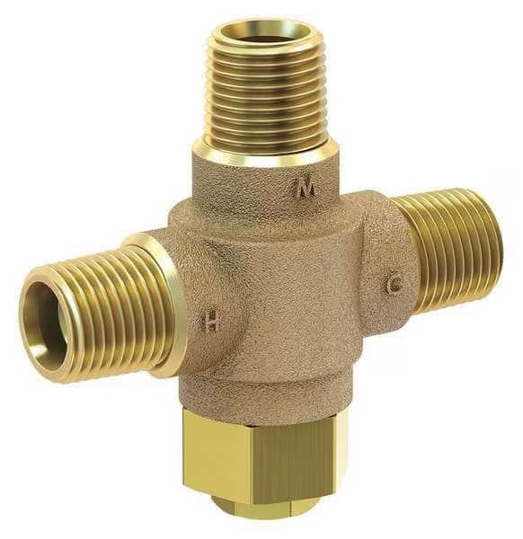 Tempering Valve,1/2in. NPT,Brass,125 psi, Mfr#: ST70-12, ACORN