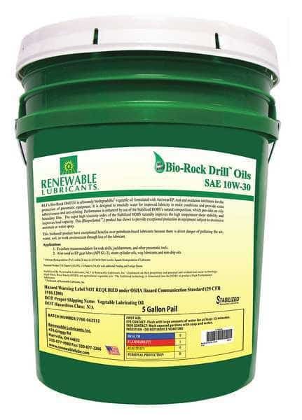 Air Tool Oil,Synthetic Base,5 gal., Mfr#: 83014, RENEWABLE LUBRICANTS