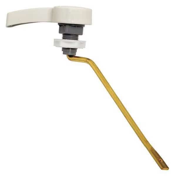 Trip Lever, Left Hand, Metal, White