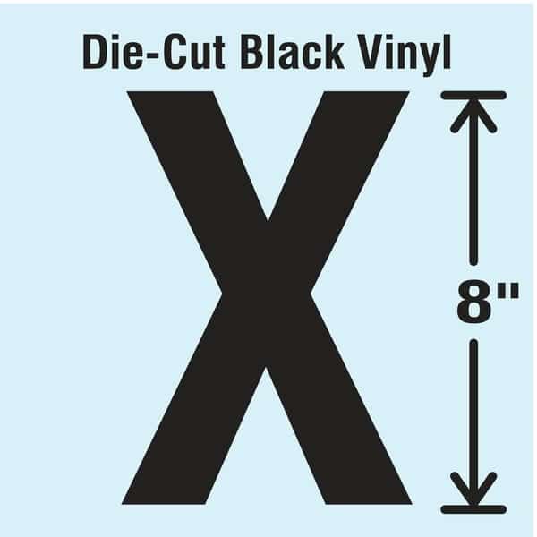 Die Cut Letter Label, X