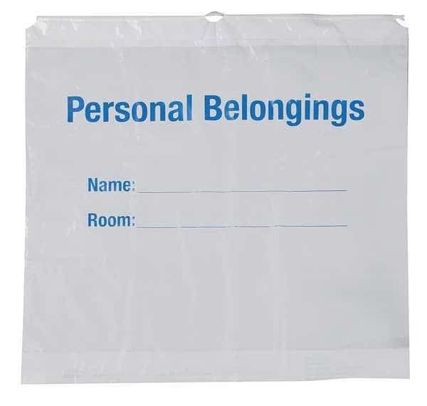 Personal Belonging Bag, Clear, PK250