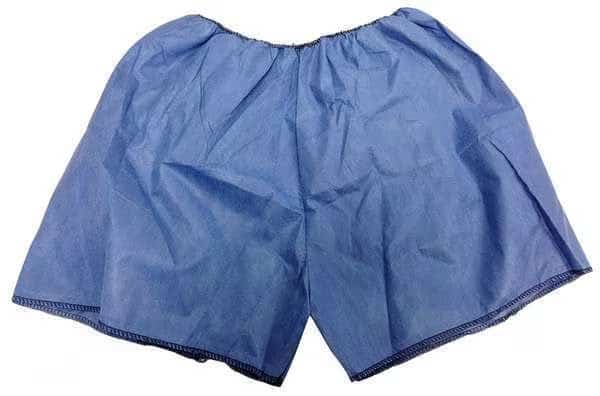 Exam Shorts, Blue, Large, PK50