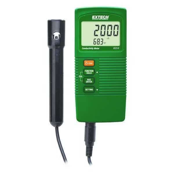Conductivity Meter, 9V Battery, Mfr#: EC210, EXTECH