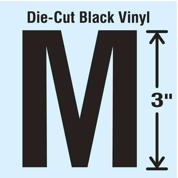 Die Cut Letter Label, M, 10 Cards, PK10