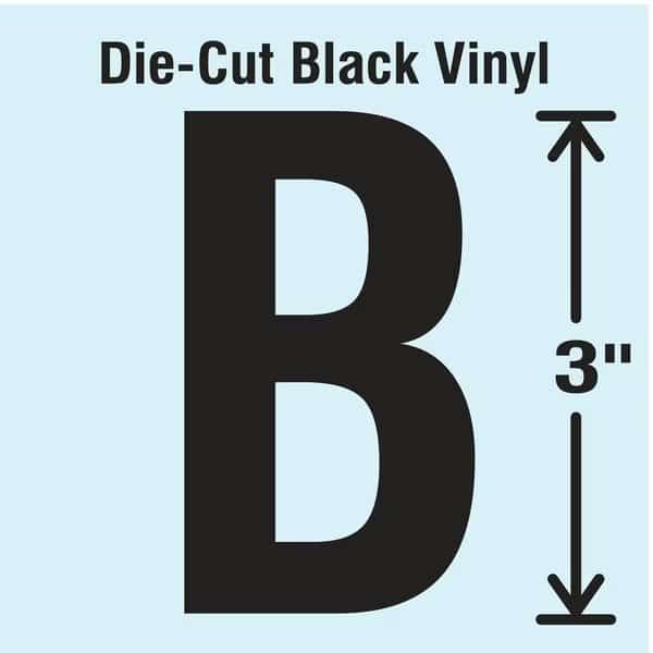 Die Cut Letter Label, B, 10 Cards, PK10