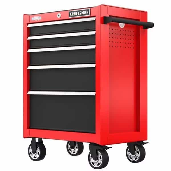 S2000 Open Tool Chest, 6 Drawer, Red, Steel, 40-1/2 in W x 16 in D x 24-1/2 in H