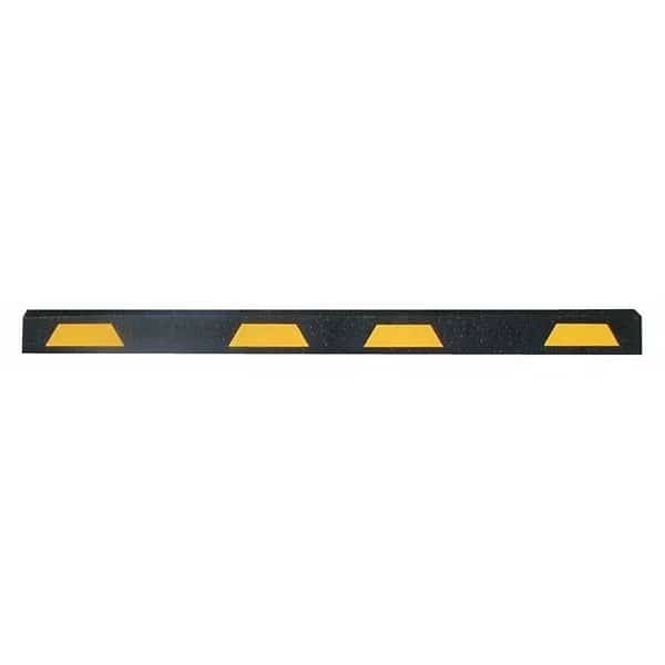 Car Stop,Yellow Stripes,6 ft., Mfr#: ST-6Y, PLASTICADE