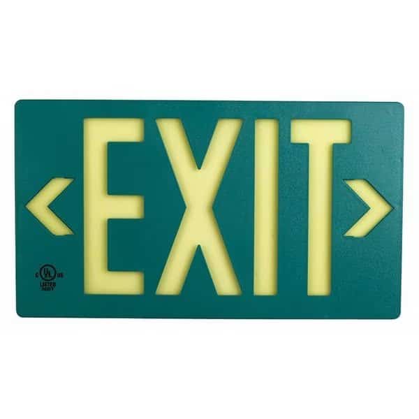 Exit, PF50, Green Single Sided