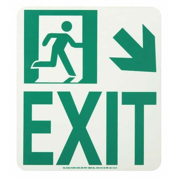 Exit Running Man Down Right Arrow
